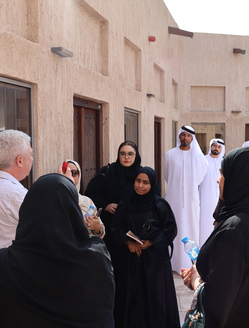 Image of an Emirati guides, trained and recruited by Talents UAE, a heritage specialist consulting group