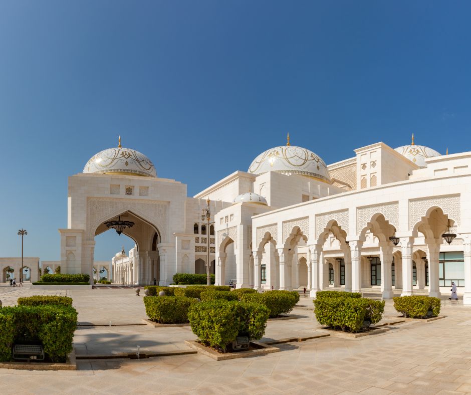 Image of Qasr Al Watan an important cultural site in the UAE